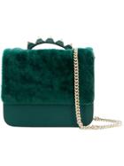 Salar Panelled Crossbody Bag - Green