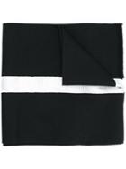 Paul Smith Striped Scarf, Men's, Black, Silk/wool