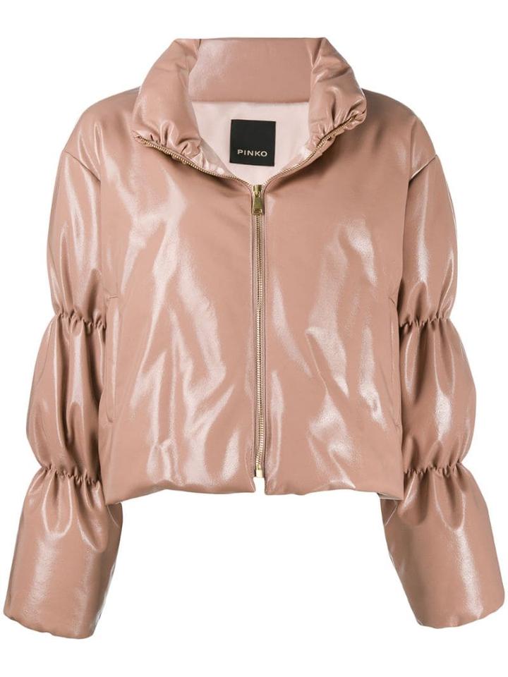 Pinko Shiny Padded Jacket - Neutrals