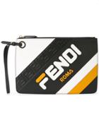 Fendi Classic Branded Clutch - Blue
