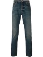 Valentino Straight Leg Jeans, Men's, Size: 33, Blue, Cotton
