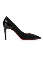 Zeferino Leather Panels Pumps - Black