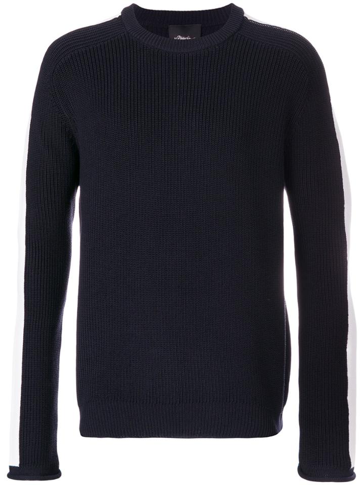 3.1 Phillip Lim Chunky Ribbed Pullover - Blue