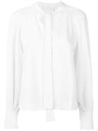 See By Chloé Pussy Bow Keyhole Blouse - White