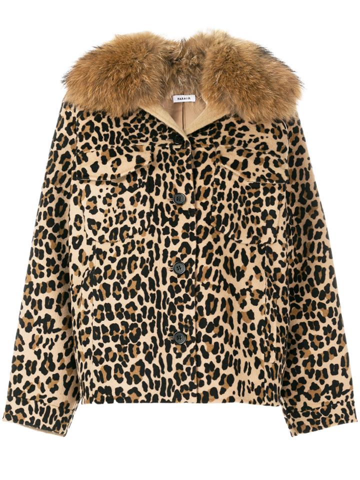P.a.r.o.s.h. Leopard Print Jacket - Brown