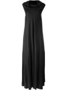 The Row Draped Collar Evening Dress