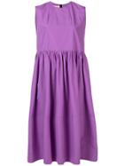 Marni Sleeveless Flared Midi Dress - Pink & Purple