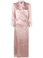 Ann Demeulemeester Belted Wrap Dress - Pink