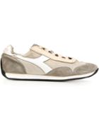 Diadora Panelled Sneakers, Men's, Size: 9, Nude/neutrals, Leather/cotton/rubber