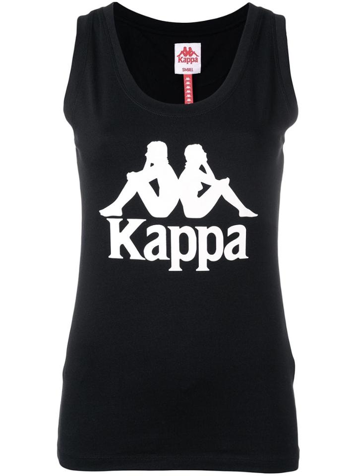 Kappa Logo Print Tank Top - Black