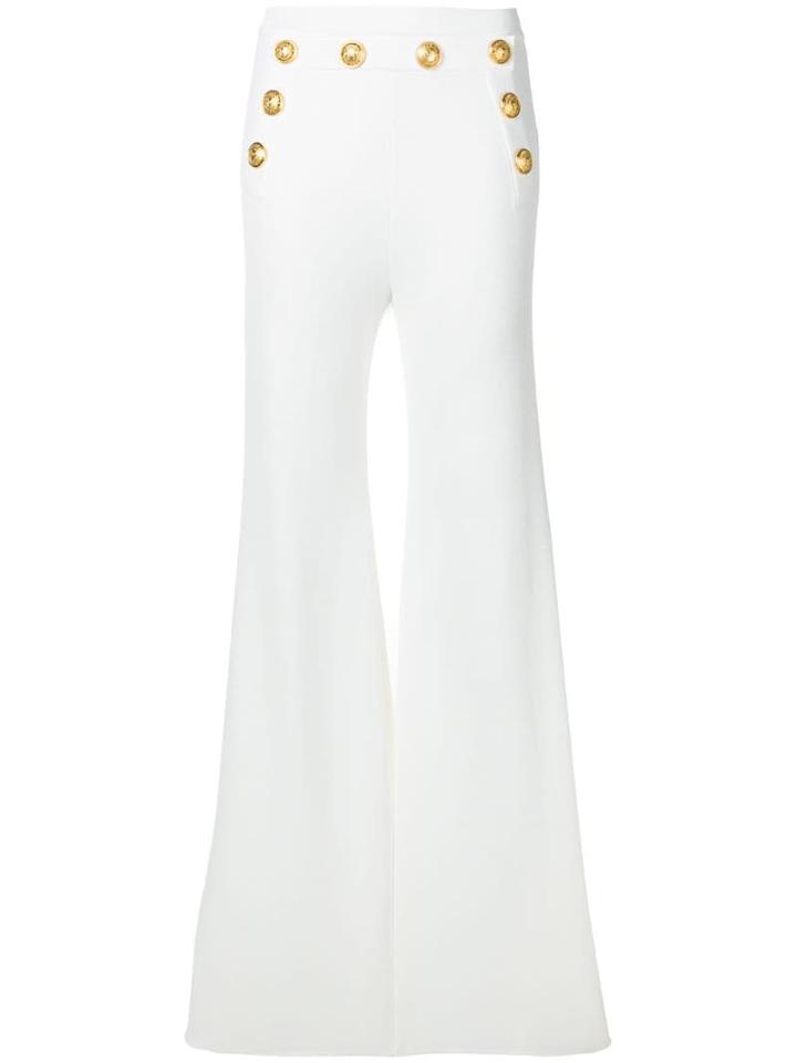 Balmain High-waisted Trousers - White
