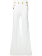 Balmain High-waisted Trousers - White