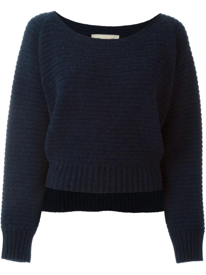 Antonio Berardi Ribbed Jumper, Women's, Size: 40, Blue, Cashmere/wool