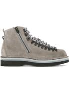 White Mountaineering Side Zip Mountain Boots - Grey