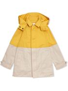 Burberry Kids Teen Colour Block Coat - Yellow
