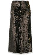 Rejina Pyo Sasha Sequin Pencil Skirt - Black