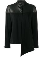 8pm Asymmetric Buttoned Jacket - Black