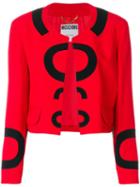 Moschino Pre-owned Collarless Open Jacket - Red