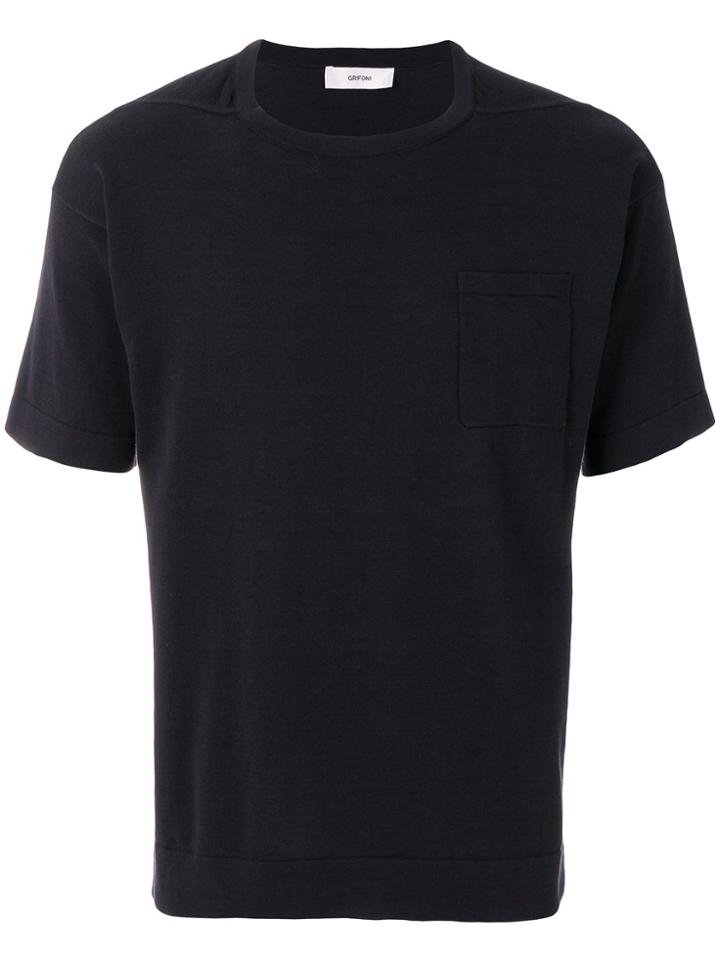 Mauro Grifoni Crew Neck T-shirt - Blue