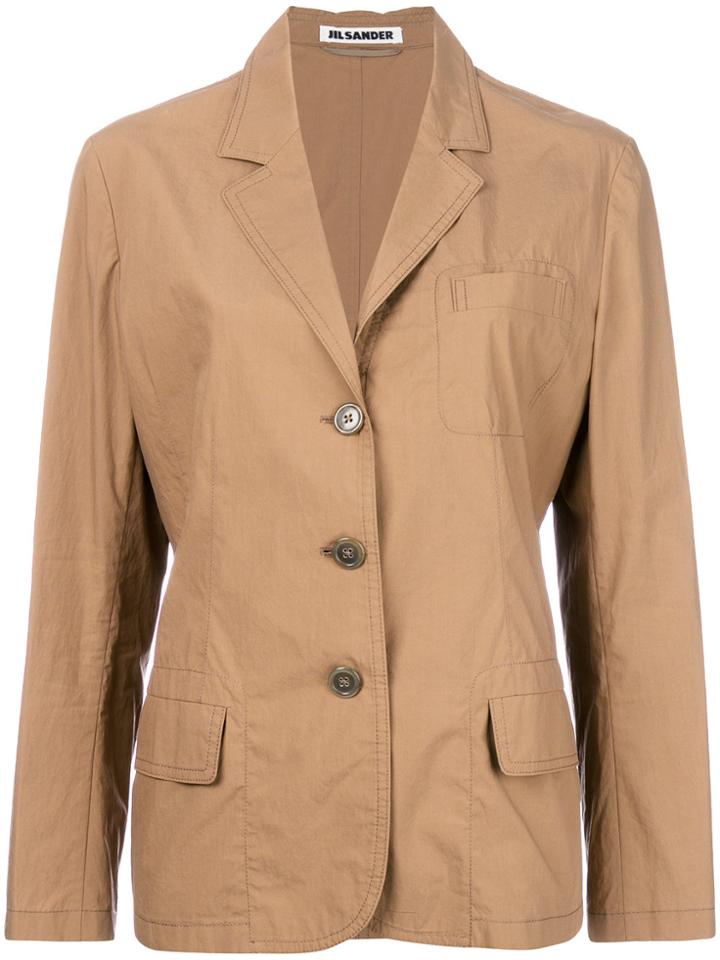 Jil Sander Vintage Single Breasted Blazer - Brown