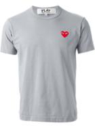 Comme Des Garçons Play 'play Colour Series' T-shirt, Men's, Size: Xl, Grey, Cotton