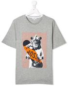 Boss Kids Teen Lion Print T-shirt - Grey