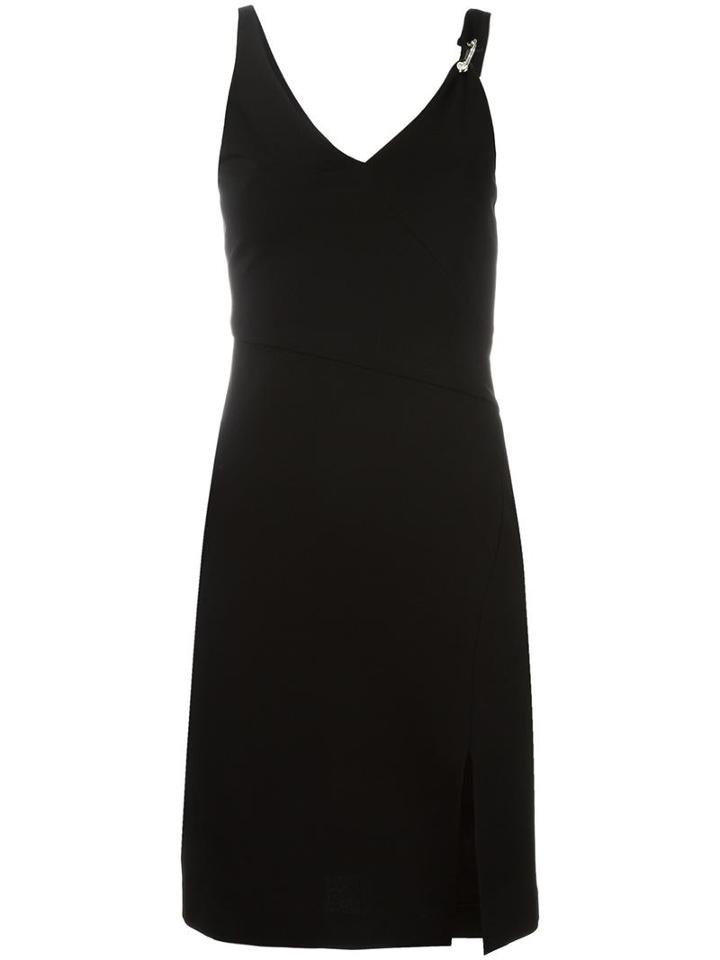 Versus Fitted Mini Dress, Women's, Size: 42, Black, Viscose/polyamide/spandex/elastane