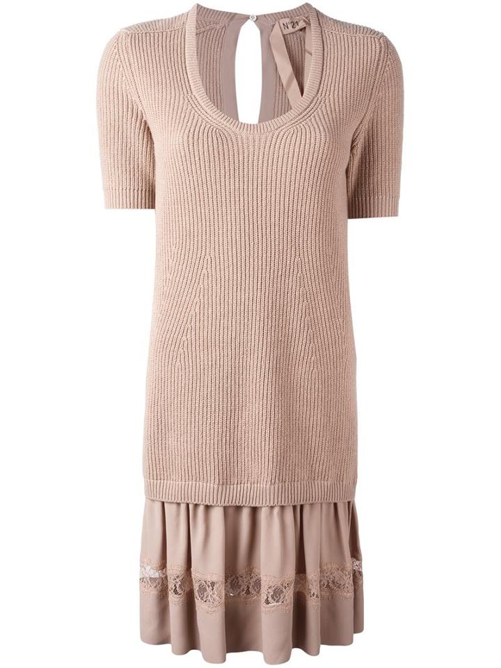 No21 Ribbed Sweater Dress