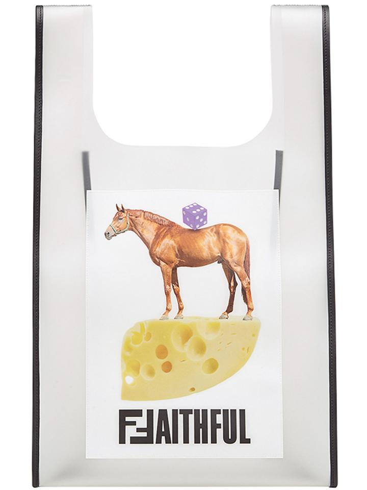 Fendi Ffaithful Tote Bag - White