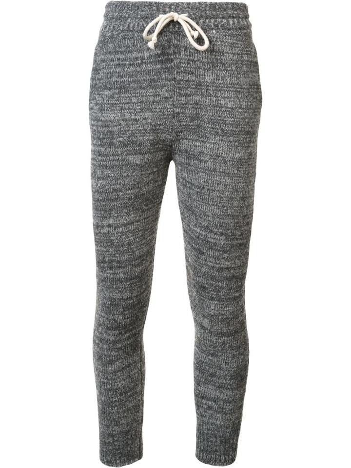 John Elliott Drawstring Track Pants, Men's, Size: Medium, Grey, Polyamide/wool