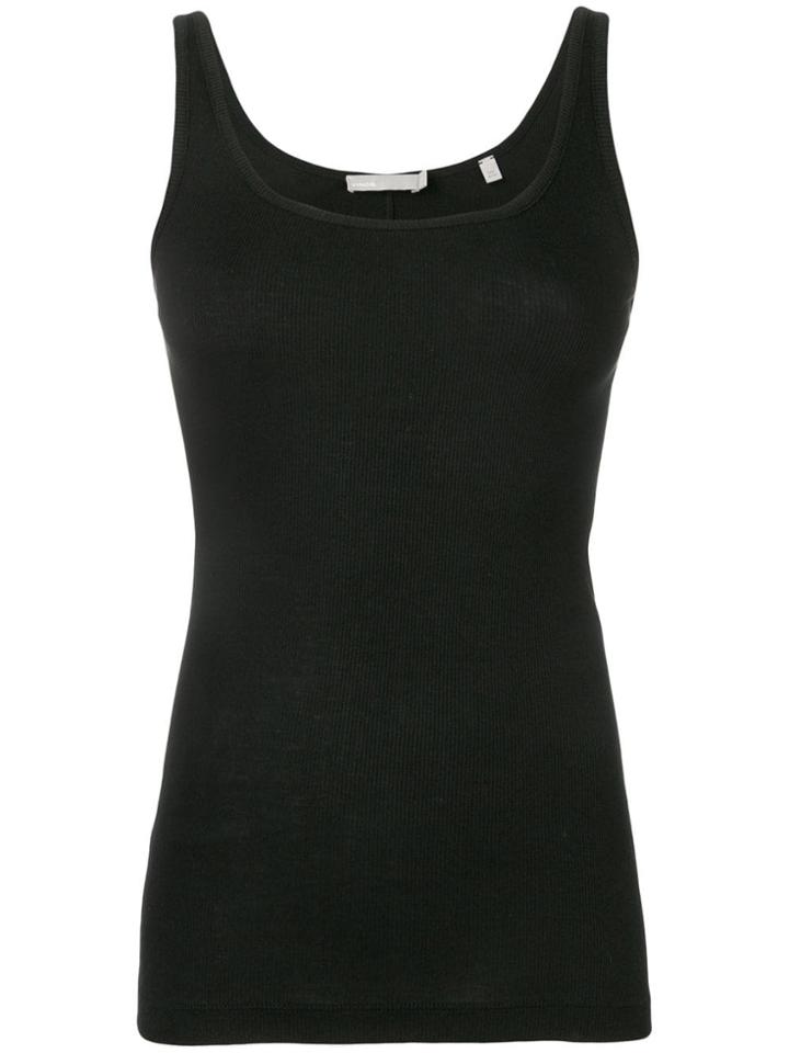 Vince Ribbed Knit Vest - Black