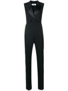 Msgm Sleeveless Slim-fit Jumpsuit - Black