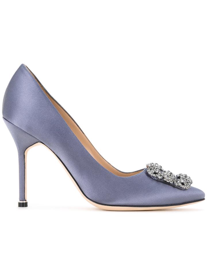Manolo Blahnik Hangisi Pumps - Grey