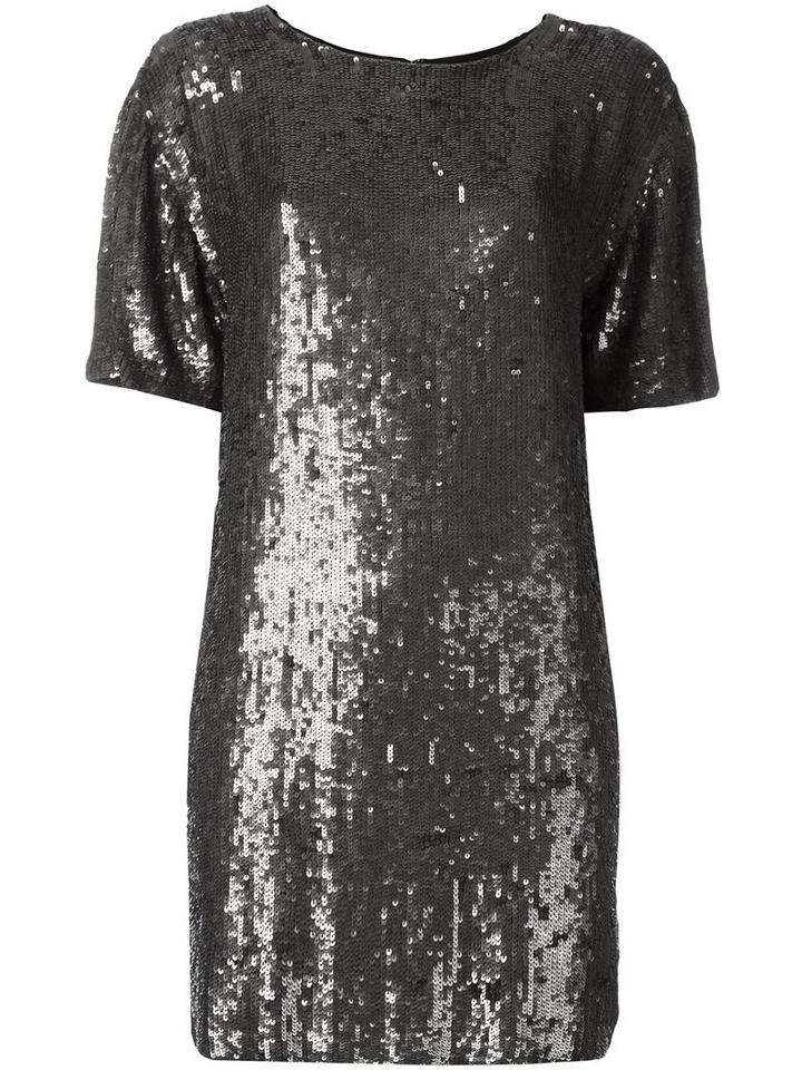 P.a.r.o.s.h. Sequin Embellished Dress, Women's, Size: Large, Green, Viscose/sequin/pvc