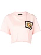 Alanui Crochet Logo Cropped Top - Pink