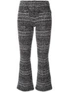 Sonia Rykiel Tweed Cropped Trousers - Black