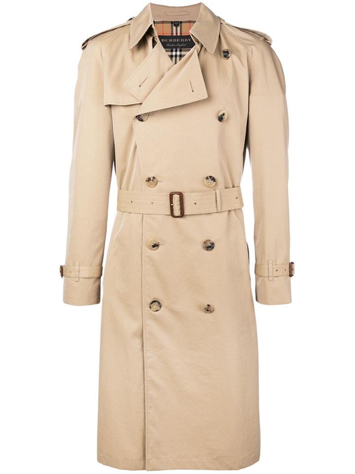 Burberry Tropical Gabardine Trench Coat - Neutrals