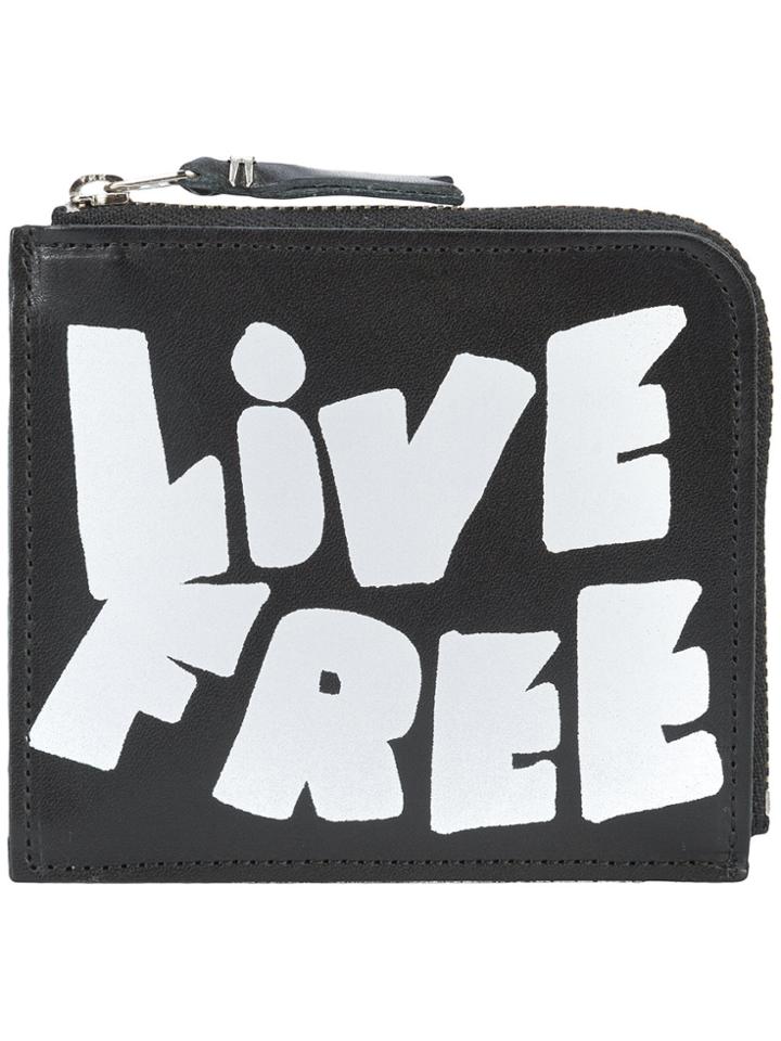 Comme Des Garçons Wallet Live Free Small Wallet - Black