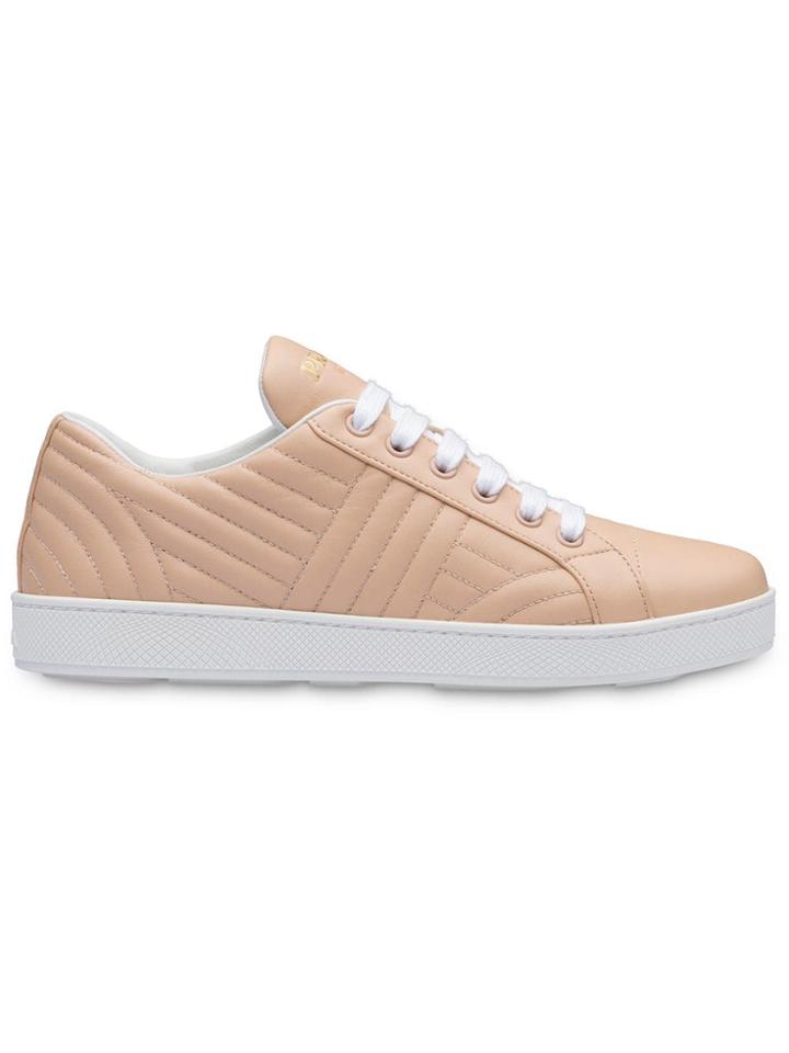 Prada Leather Sneakers - F0236 Powder Pink
