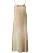 Uma Wang - Spaghetti Strap Midi Dress - Women - Cupro/viscose - L, Women's, Nude/neutrals, Cupro/viscose
