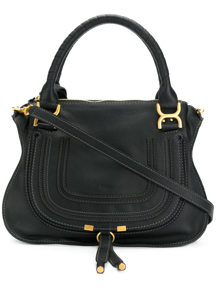 Chloé Marcie Shoulder Bag - Black