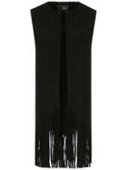 Andrea Bogosian Fringed Gillet - Black