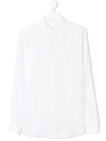 Siola Mandarin Collar Shirt - White