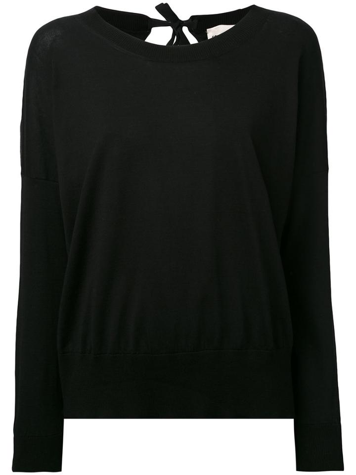 Semicouture - Light Knit Jumper - Women - Cotton - Xs, Black, Cotton