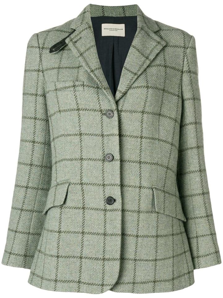 Holland & Holland Tweed Fitted Blazer - Green