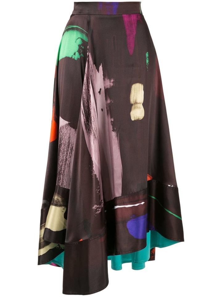 Roksanda Brush Stroke Skirt - Brown