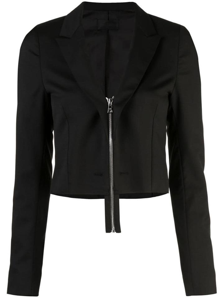 Rta Zipped Blazer Jacket - Black