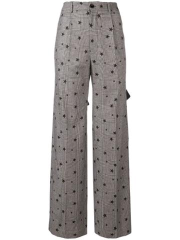 Seen Users Star Embellished Trousers - Black