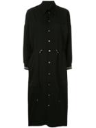 Ujoh Drawstring Waistband Dress - Black