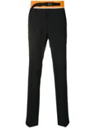 Maison Margiela Buckled Tailored Trousers - Black